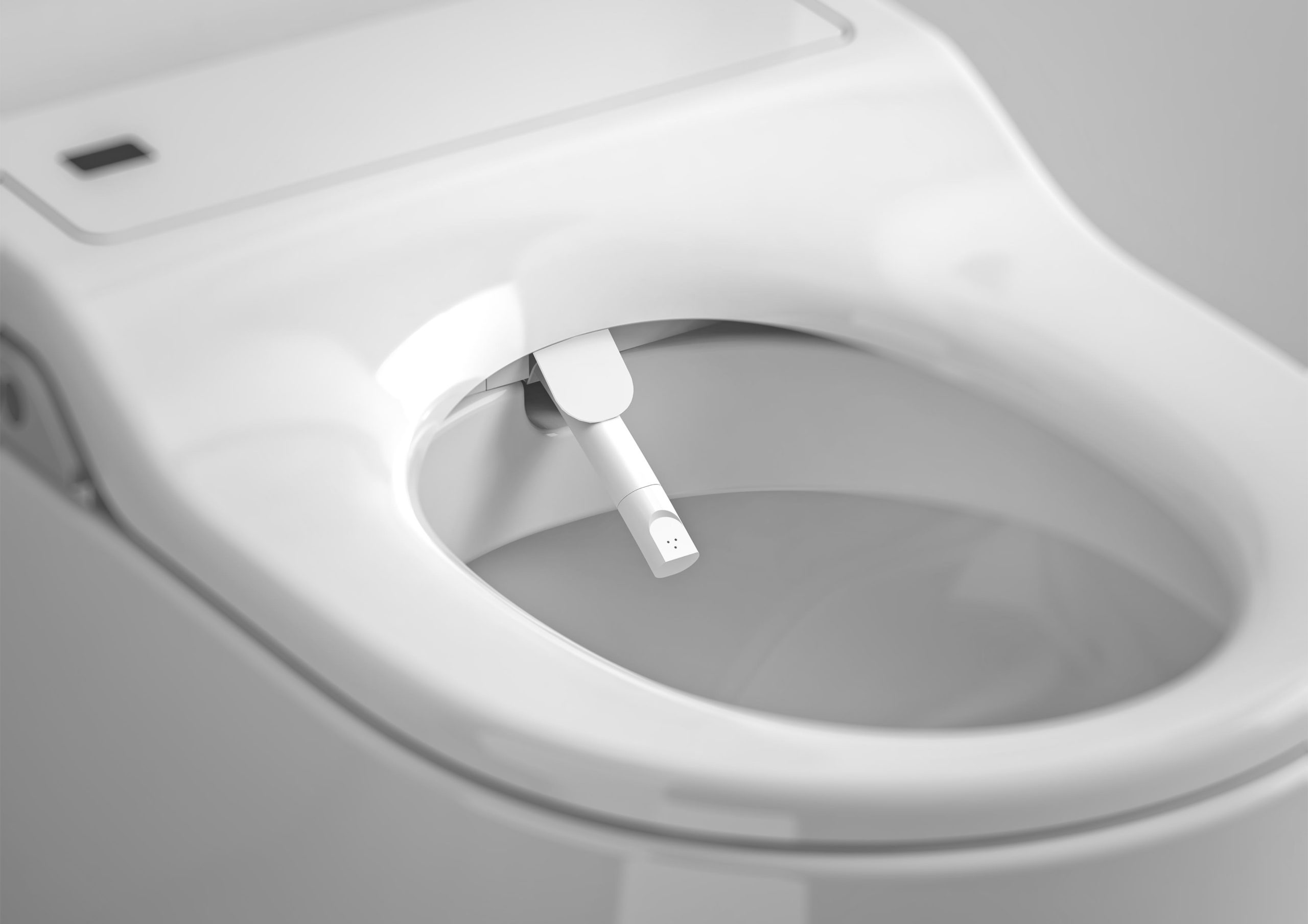INSPIRA In-Wash® - Cuvette de WC lavant suspendue en porcelaine vitrifiée sans bride Rimless A803060001 – Image 4