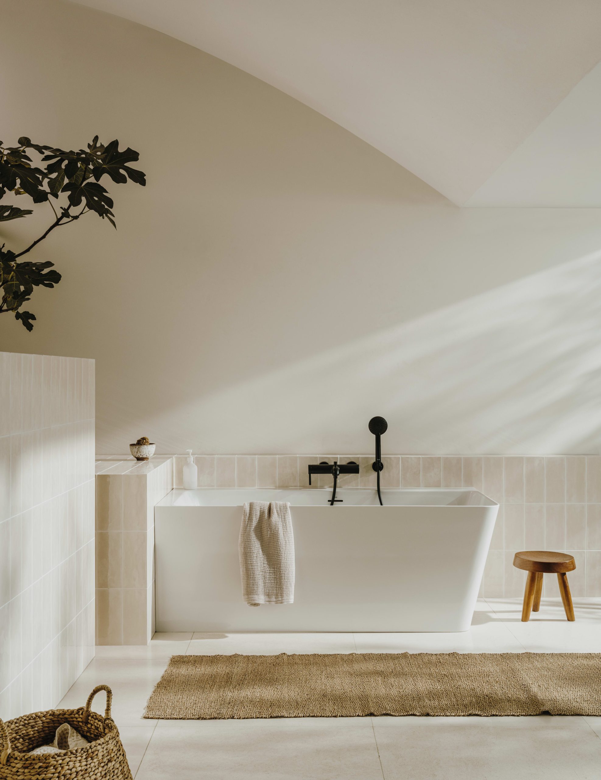 ONA Baignoire asymétrique angle gauche en stonex A248629000 – Image 7