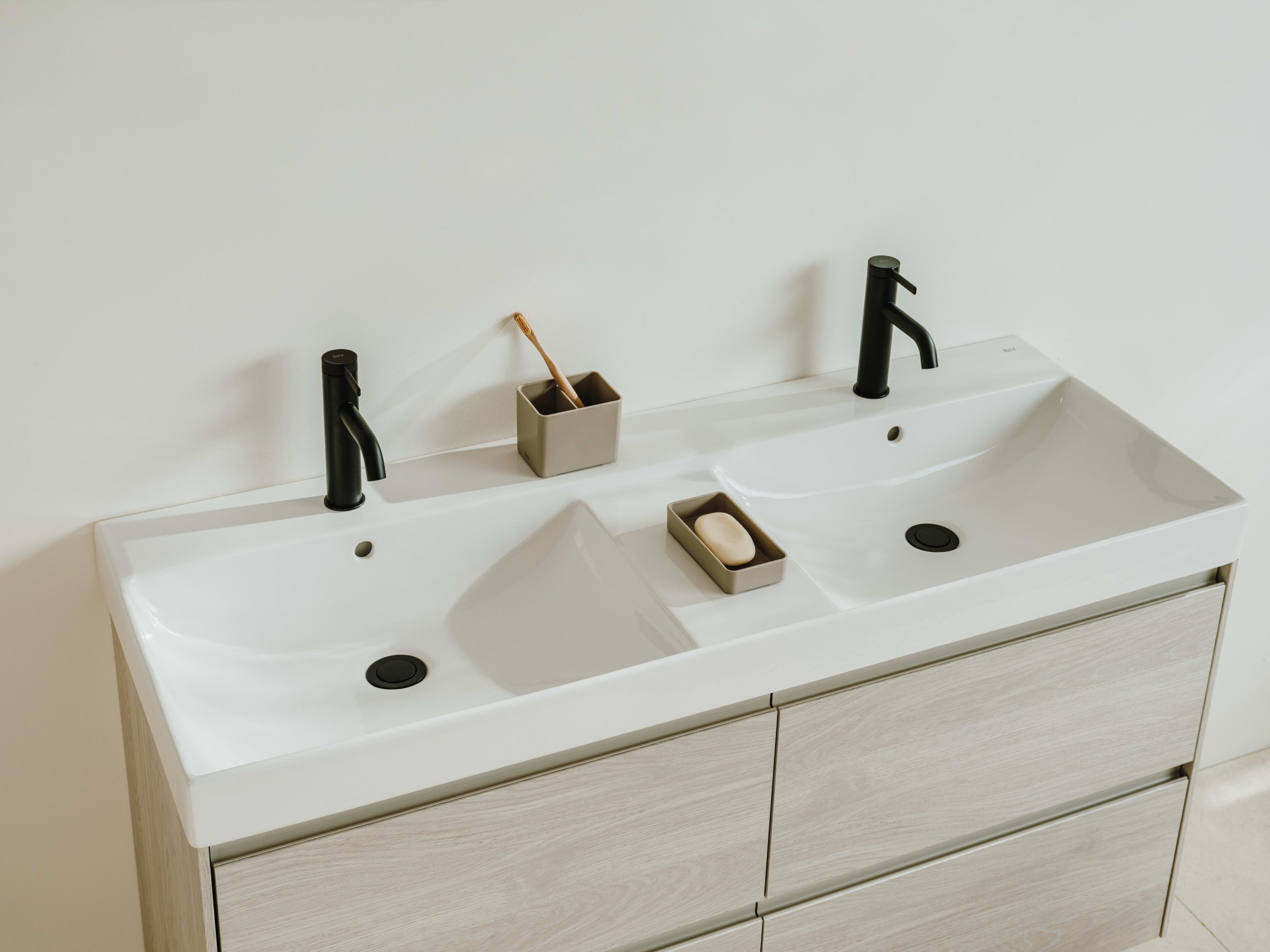 ONA Unik (Solution Meuble 4 tiroirs + Double Lavabo) A851694512 – Image 2