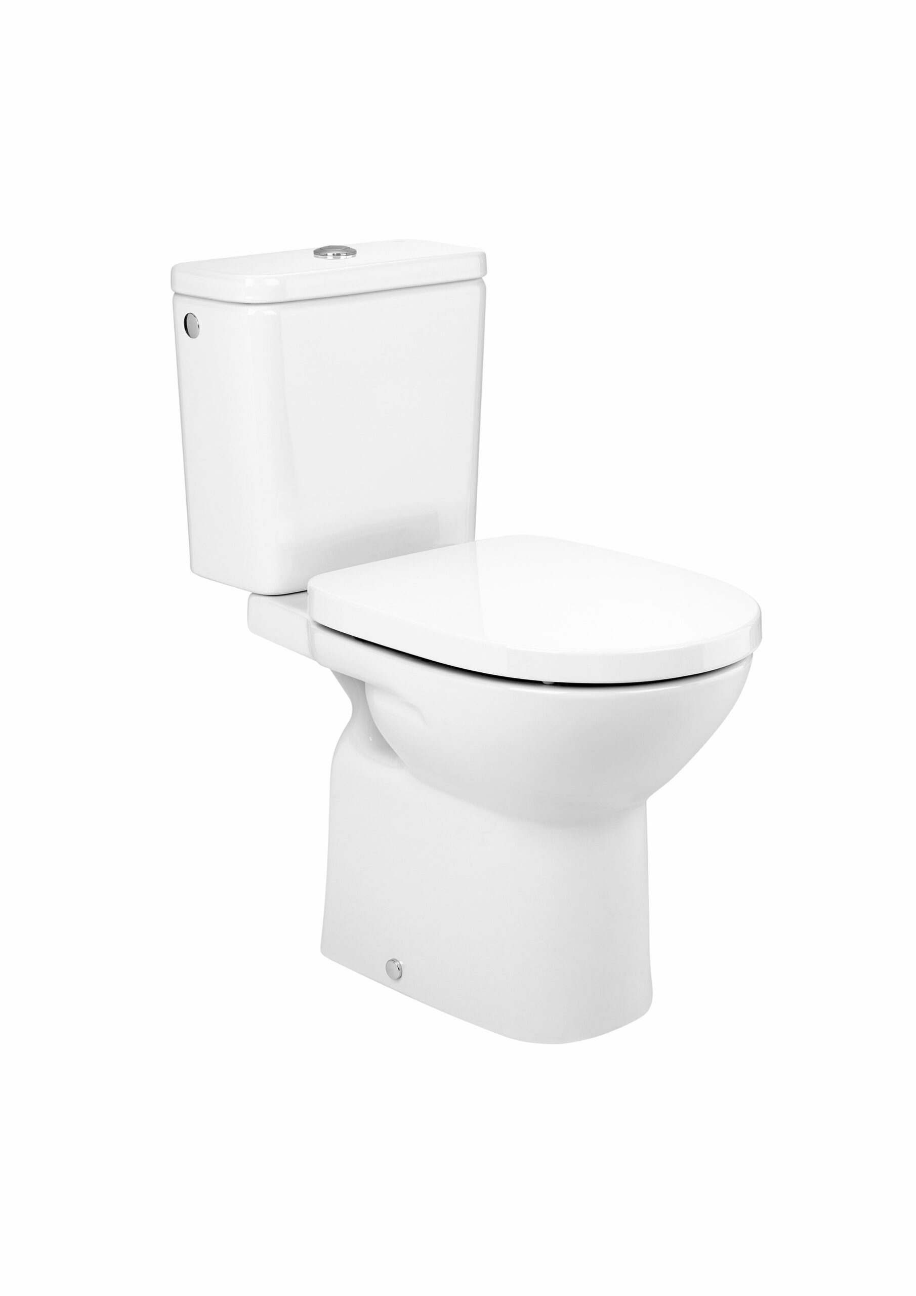 DEBBA ROUND WC monobloc en porcelaine vitrifiée avec sortie horizontale A34299J000